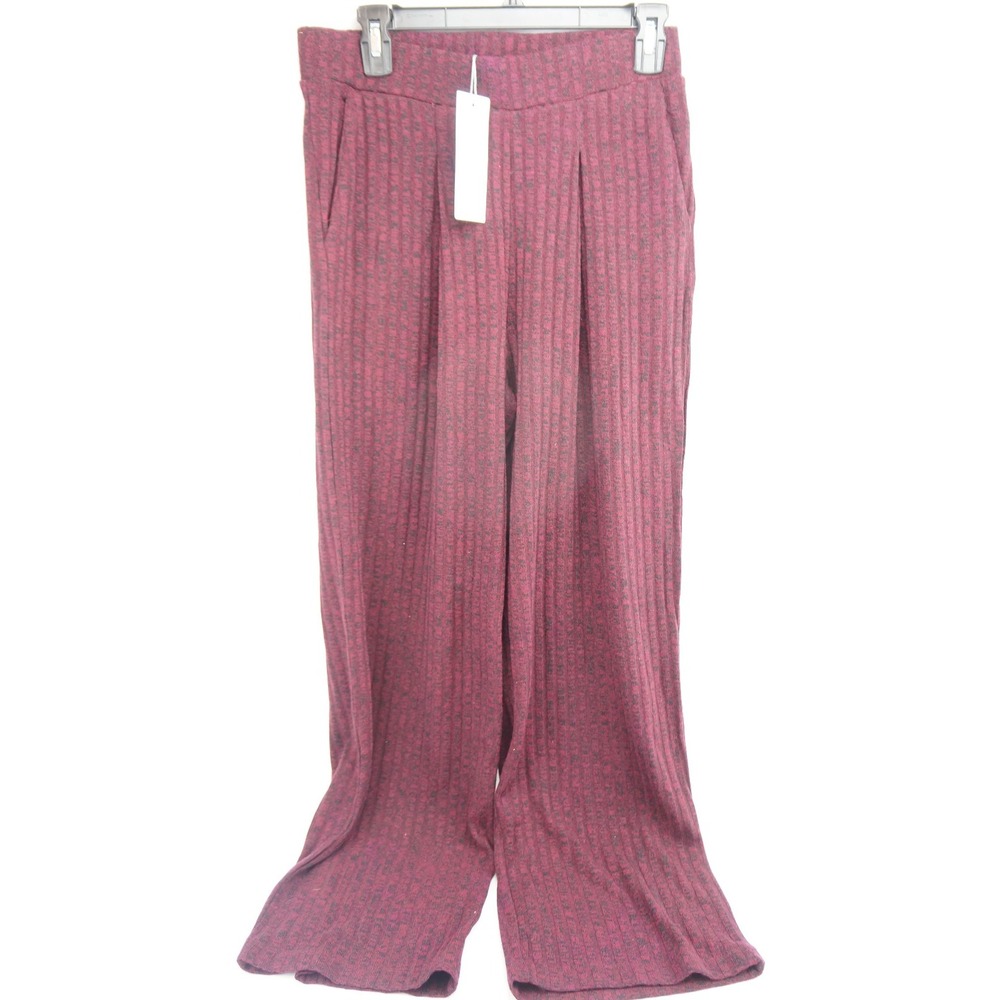 NWT Liz Claiborne Women Burgundy Passion S‎ Small Pull On Pants